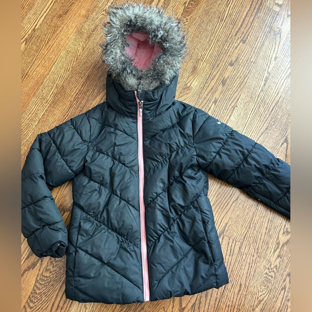 Columbia jacket with fur hood